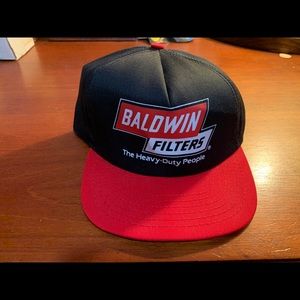 Vintage Baldwin Filters SnapBack Hat